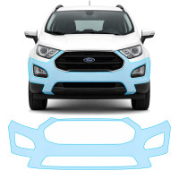 Антигравійна захисна бронеплівка за лекалами для Ford EcoSport II facelift 2018-2023 - передній бампер