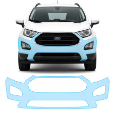 Антигравійна захисна бронеплівка за лекалами для Ford EcoSport II facelift 2018-2023 - передній бампер