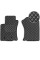 Коврики в салон передние для Toyota Prado 150 2010-2021 Экокожа 2 шт (Rombus)