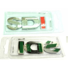 Эмблема надпись SDI на багажник I красная 73 x 26 мм блистер