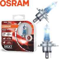 Автолампа галогенная Osram Night Breaker Laser +150% 12V H4 60/55W 2 шт (64193 NL-ВОХ)