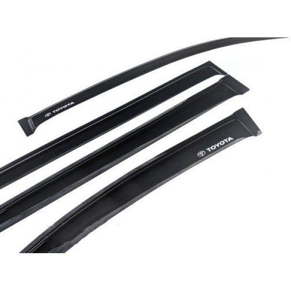 Дефлектори вікон вітрові для Toyota Land Cruiser Prado 120 2002-2009 Скотч 3M Voron Glass
