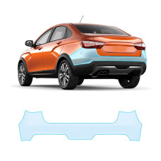 Антигравійна захисна бронеплівка за лекалами для LADA Vesta Cross 2180 2018-2022 - задній бампер