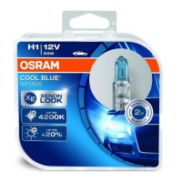 Автолампа галогенна Osram Cool Blue +20% 12V H1 55W 4200K 2 шт (64150 CBI-BOX)