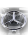 Емблема для Mercedes 104 мм / пластикова 3 пуклі