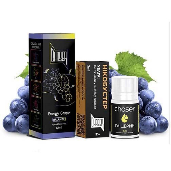 Жидкость Chaser Самозамес Black ULTRA 30ml Energy Grape