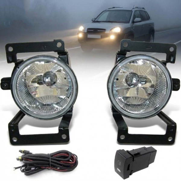 Противотуманные фары для Hyundai Tucson 2004-2008 27W с проводкой Комплект (HY-298)