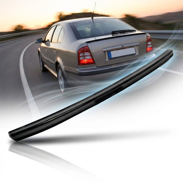 Спойлер перышко на крышку багажника для Skoda Octavia Tour 1996-2010 Глянец Voron glass