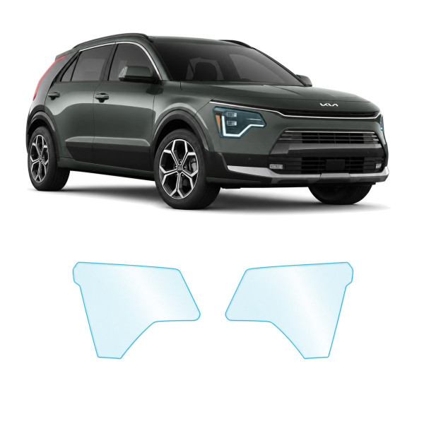 Антигравийная защитная бронепленка по лекалам для Kia Niro SG2 2022- оптика (фары и ПТФ)