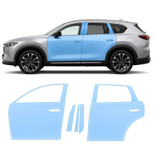 Антигравийная защитная бронепленка по лекалам для Mazda CX-5 III 2025- зоны дверей и стойки окон