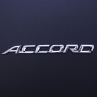 Эмблема надпись Accord цельная надпись скотч 3M 179 x 15 мм
