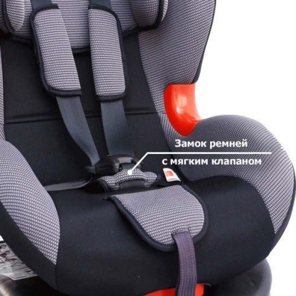 Детское автокресло 1-7 Лет, 9-25 Кг, Категория 1/2 SIGER "КОКОН" Серый