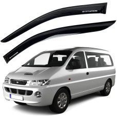 Дефлектори вікон вітровики Hyundai H1 1997- 2007 Накладні Voron Glass