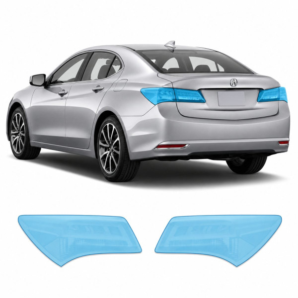 Антигравийная защитная бронепленка по лекалам для Acura TLX I facelift 2018-2020 - задние фонари стопы