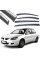 Дефлекторы окон ветровики Benke для Mitsubichi Lancer IX 2003-2007 Хром Молдинг Нержавейка 3D (BMTLC0923)