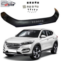 Дефлектор капота мухобойка для Hyundai Tucson (TL) 2015-2020 Евро Крепление (Vip Tuning)