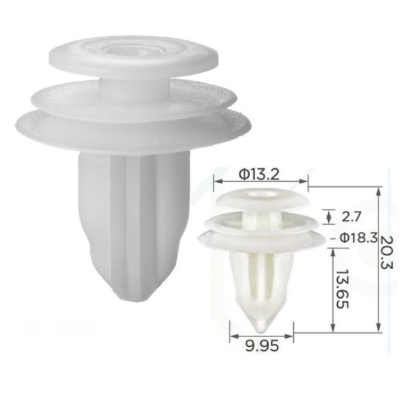 Клипса крепления Citroen Lexus Toyota 9046709206 9046710161 90467W0005 Subaru Suzuki Mazda Kia Hyundai (C0391)