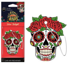 Ароматизатор для авто Aroma Car Cellulose Dia De Los Muertos Silver Tatoo (83118)