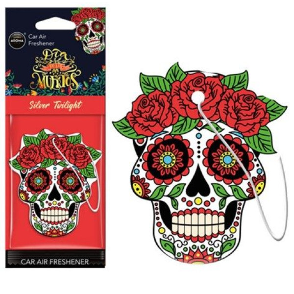 Ароматизатор для авто Aroma Car Cellulose Dia De Los Muertos Silver Tatoo (83118)