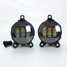 Протитуманні фари LED для Пріора 2170 2171 2172 з лінзою / 30W / 10w*3 / Жовті 2 шт