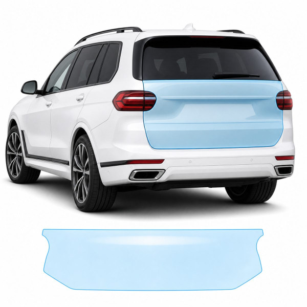 Антигравийная защитная бронепленка по лекалам для BMW X7 G07 2019-2022 - зона крышки багажника