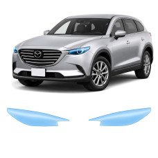 Антигравийная защитная бронепленка по лекалам для Mazda CX-9 TC 2016-2020 - оптика (фары и ПТФ)