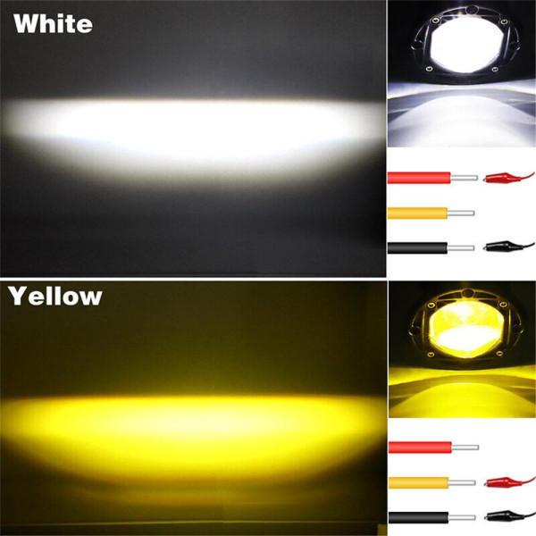 Bi-LED Фара додаткова Кругла 75x50 мм S-28 20W 10-80V W/W 4 360 1 шт (Біле Світло)