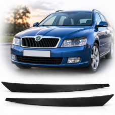 Реснички фар Skoda Octavia A5 2004-2010 Voron Glass