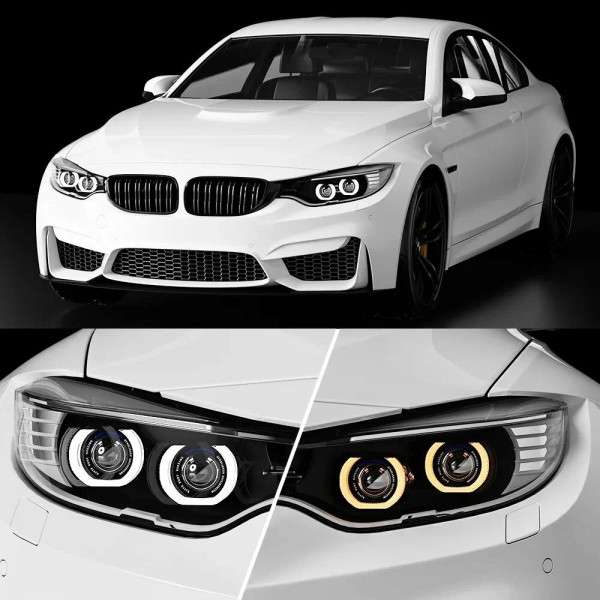 LED Маска Ангельські очі 2.5" D64 12V 6000K BMW Білий Світло R6-L 2 шт