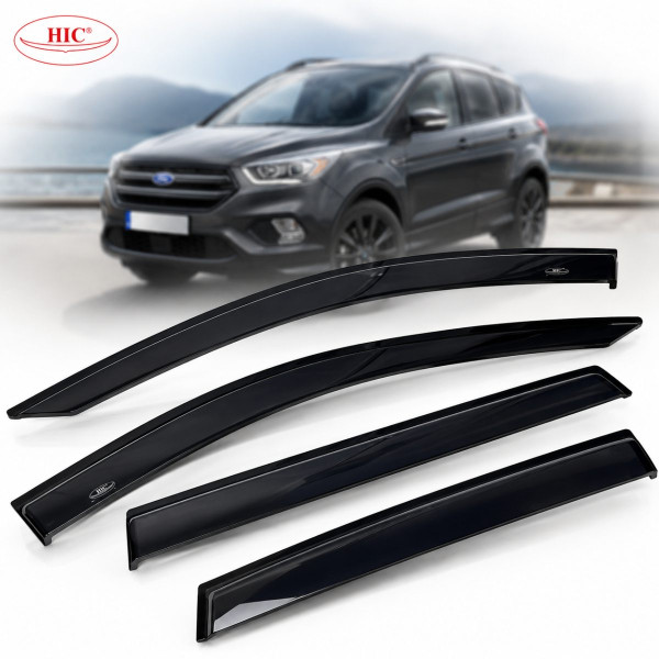 Дефлекторы окон ветровики HIC для Ford Kuga / Escape 2013-2019 (fo90)