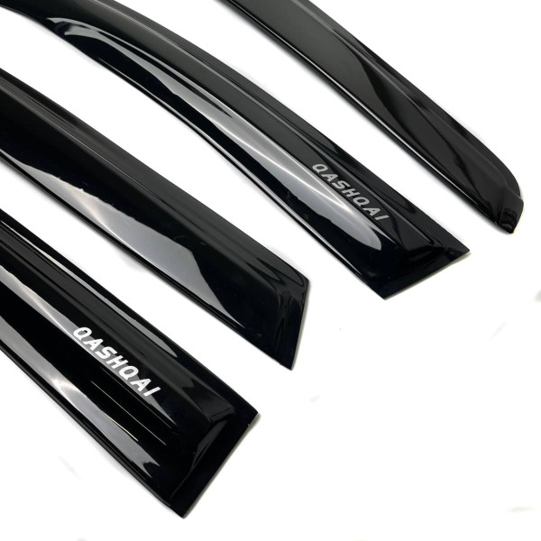 Дефлекторы окон ветровики Acrylic для Nissan Qashqai 2007-2014 Гибкие