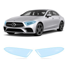Антигравійна захисна бронеплівка за лекалами для Mercedes-Benz CLS C257 2018-2021 - оптика (фари та ПТФ)