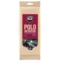 Серветки вологі для очищення панелі приладів K2 Polo Wipes 20х18 см (K420) 24 шт