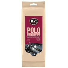 Серветки вологі для очищення панелі приладів K2 Polo Wipes 20х18 см (K420) 24 шт