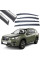 Дефлектори вікон вітровики Benke для Subaru Forester 2018- Хром Молдинг Нержавіюча сталь 3D (BSRFS1823-W/S)