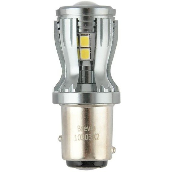 LED автолампа Brevia PowerPro 12/24V W21/5W 14x2835SMD 350Lm 6000K CANbus BAY 15d 2 шт (10303X2)