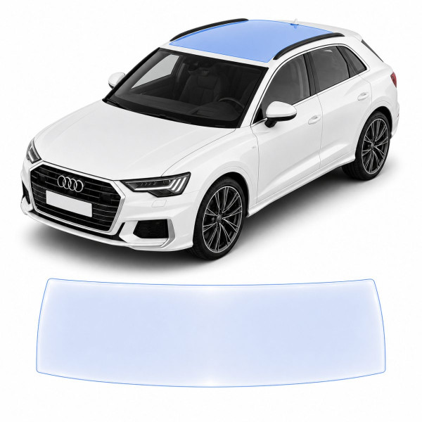 Антигравийная защитная бронепленка по лекалам для Audi Q3 F3 2018-2024 - зона крыши
