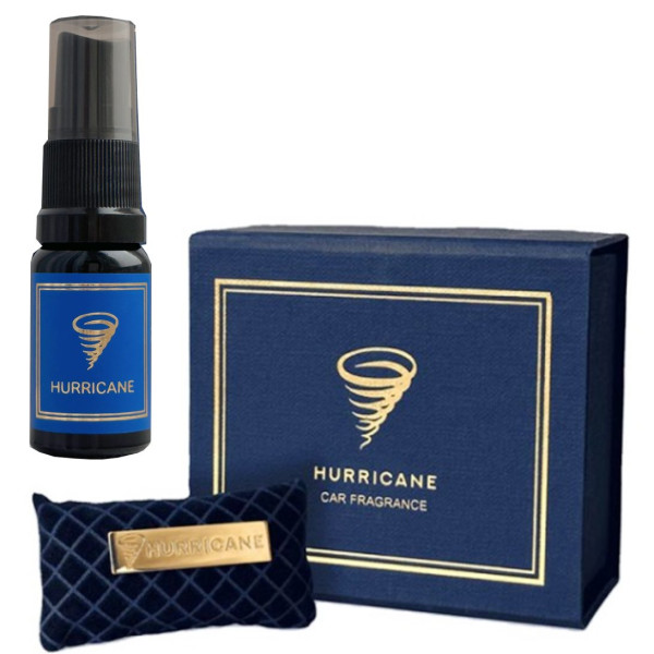 Ароматизатор автомобильный Hurricane Dark Blue Premium (В комплекте Спрей)