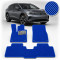 Коврики в салон EVA для Volkswagen ID.4 2020- (Металлический подпятник) Синие 3 шт