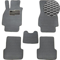 Килимки в салон EVA для Renault Megane II 2002-2008 (Металевий підп'ятник) Сірі 5 шт