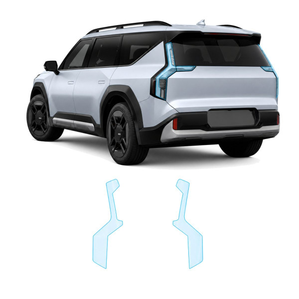 Антигравийная защитная бронепленка по лекалам для Kia EV9 I 2023- задние фонари стопы
