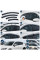 Дефлекторы окон ветровики Benke для Mazda CX-5 (KE) 2012-2017 Молдинг Из Нержавеющей Стали 3D (BMDC51723-W/S)
