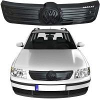 Зимняя накладка на решетку радиатора Volkswagen Passat B5+ 2003-2005 Рестайлинг Глянец (Voron Glass)