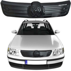 Зимова накладка на радіаторні грати Volkswagen Passat B5+ 2003-2005 Рестайлінг Глянець (Voron Glass)