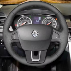 Чохол Обплетення Керма для Renault Megane III / Scenic III 2009-2015 Шкіра (Модельна Викрійка) №50