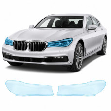 Антигравийная защитная бронепленка по лекалам для BMW 7 Series G11/G12 2015-2019 - оптика (фары и ПТФ)