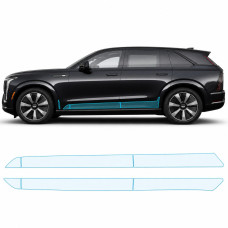 Антигравийная защитная бронепленка по лекалам для Cadillac Escalade IQ EV 2024- нижняя зона кузова пороги