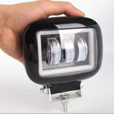 Світлодіодна додаткова LED фара 45W (15W*3) 10-30V 120х100х60 mm / Лінза з ДХО 1 шт