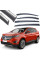 Дефлекторы окон ветровики Benke для Ford Edge 2014-2018 Хром Молдинг Нержавейка 3D (BFDEG1523-W/S)