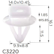 Кліпса кріплення Обшивки кузова NISSAN (768821KA0A 15084) C3220